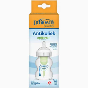 Dr. Brown's natural flow option + brede fles 150ml plastic 0+ maanden - 5b1f99ec a927 4b1d 92d1 c312f1b9bbfd 4 5005 c - WB51600-BEX
