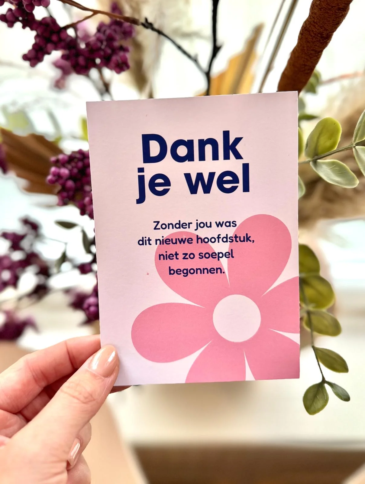 Kraamwinkel kaart 'Dank je wel' - Ea5159f7 3524 41e8 a634 11955c4517f5 - kwk08