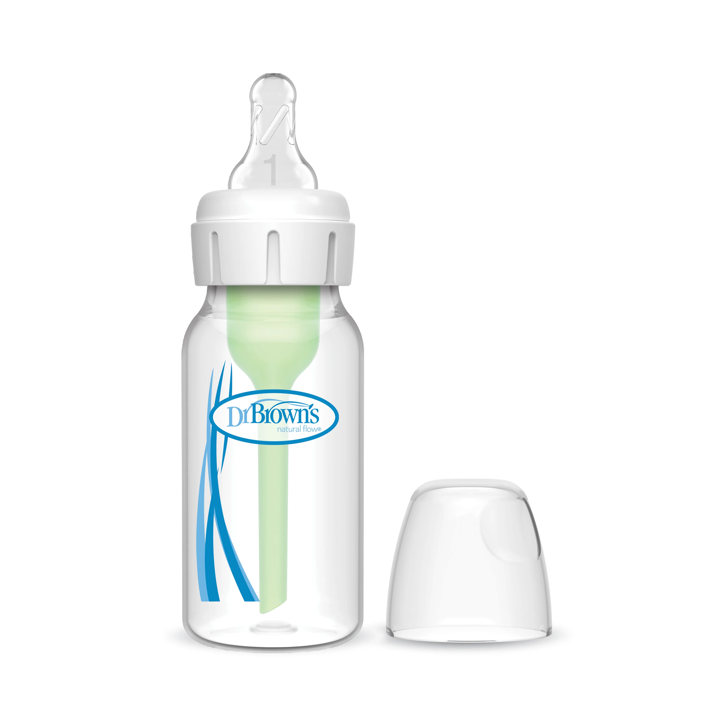 Dr.Brown's natural flow option+ smalle fles 120ml plastic 0+maanden - Sb41005 product optionsplus narrow 4oz 120ml 1 pack 3 - SB41005-BEX