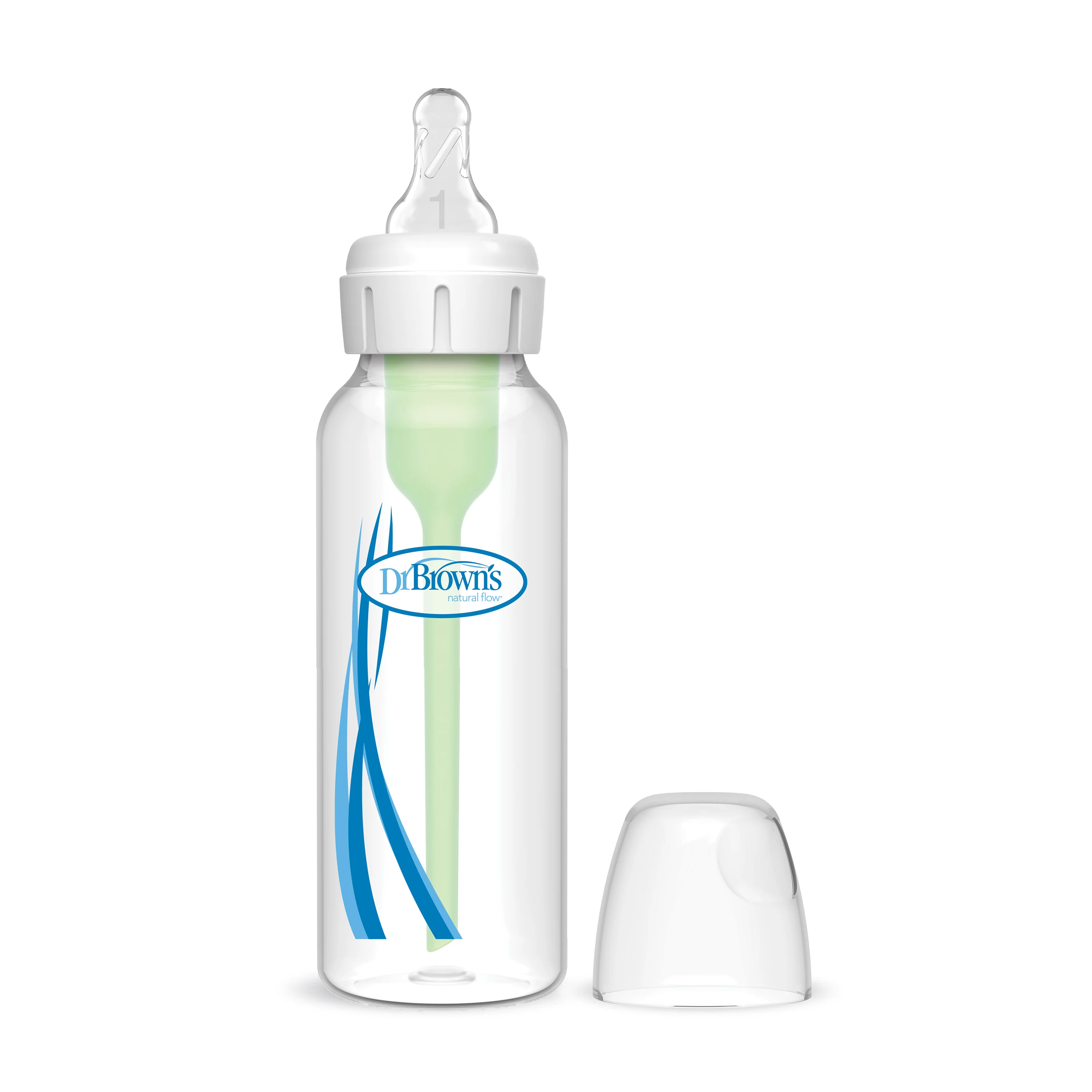 Dr. Brown's natural flow option + smalle fles 250ml 0+maanden plastic - Sb81005 product optionsplus narrow 8oz 250ml 1 pack 1 1 - SB81005-BEX