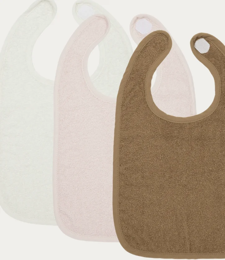 Meyco baby 3-pack slabben offwhite/soft pink/toffee