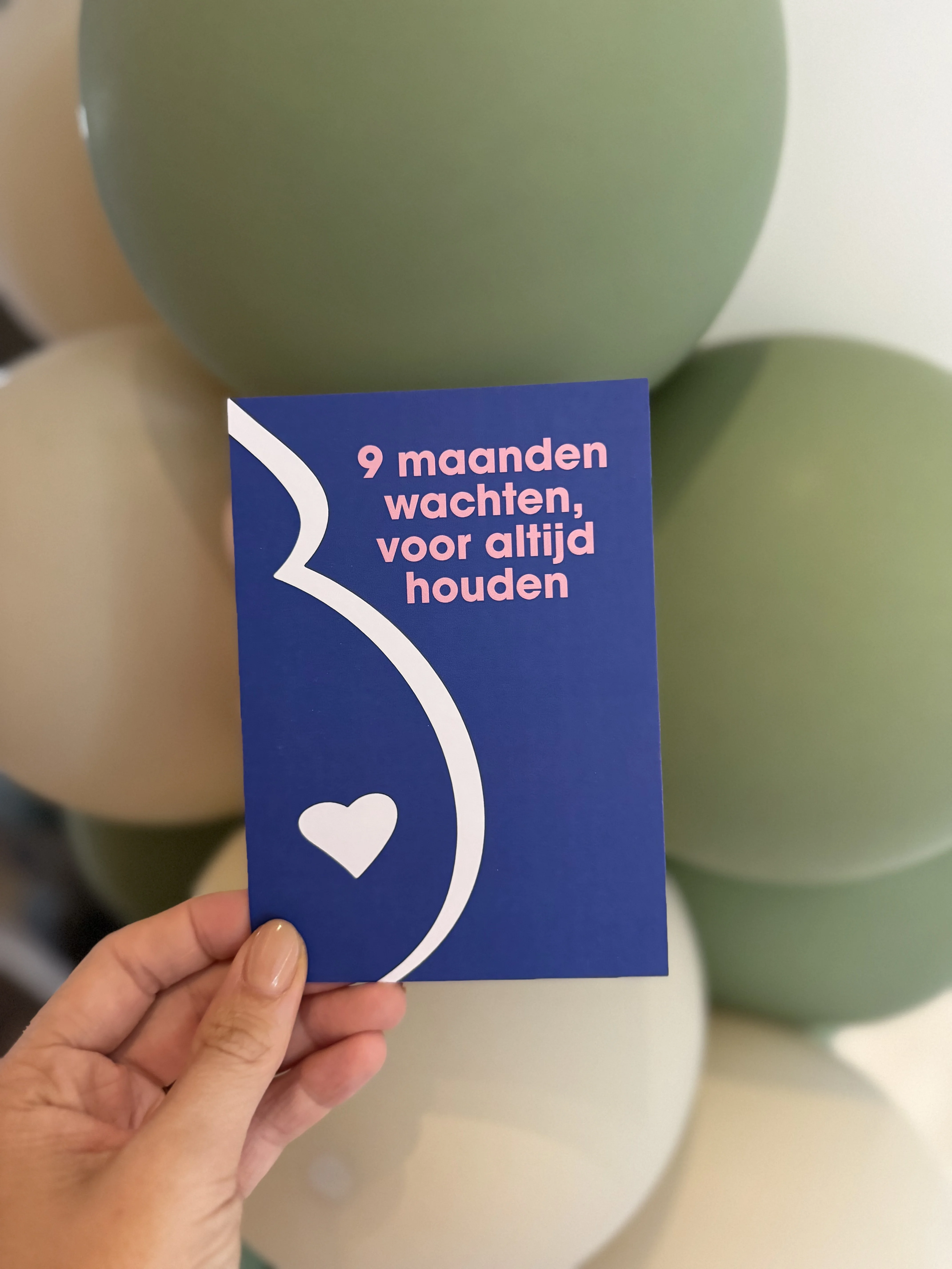 Kraamwinkel kaart '9 maanden' - Tempimage8hrmjv - kwk04