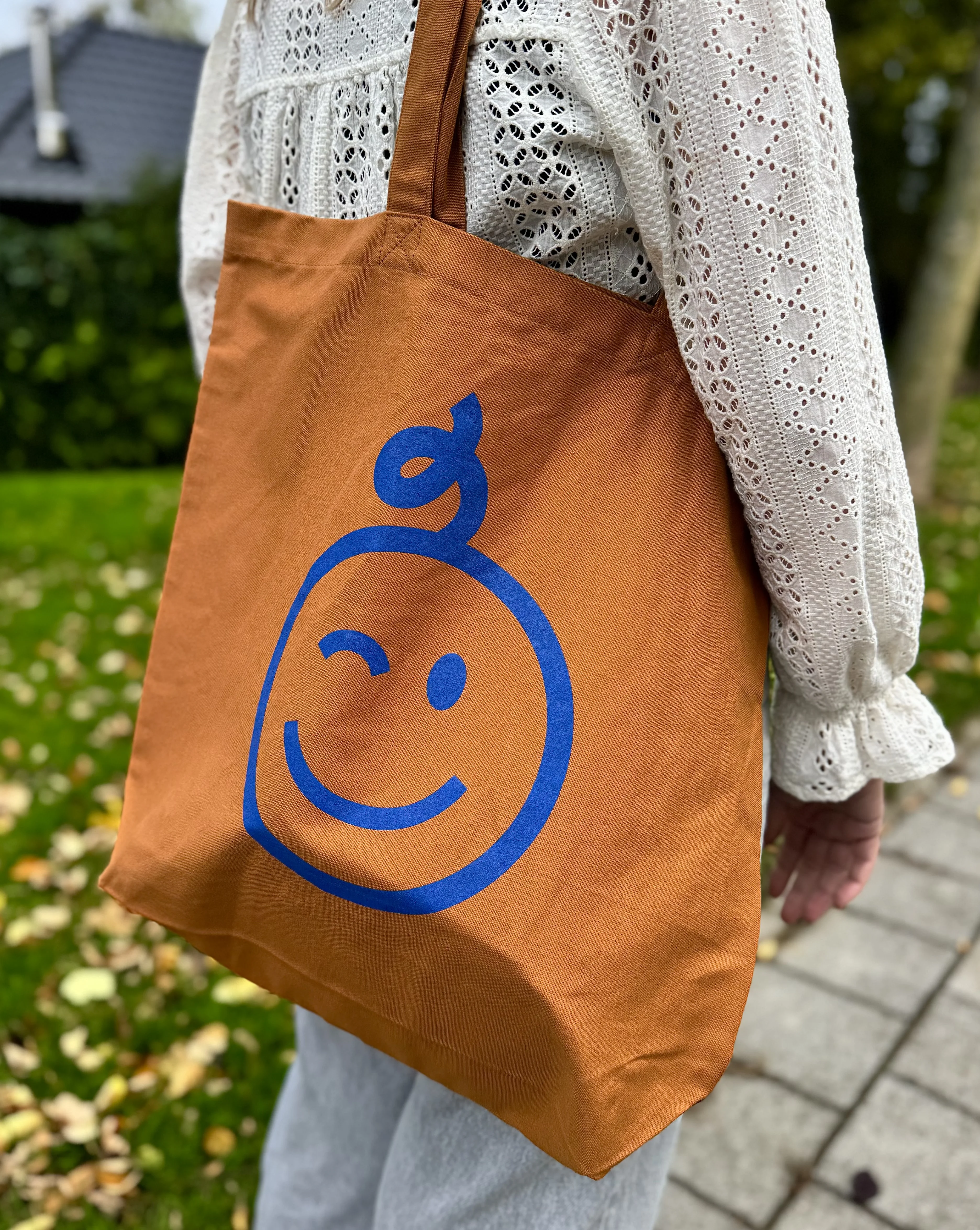 Kraamwinkel shopper 'Bruin/blauwe baby' - Tempimagelkohpt - kwt09