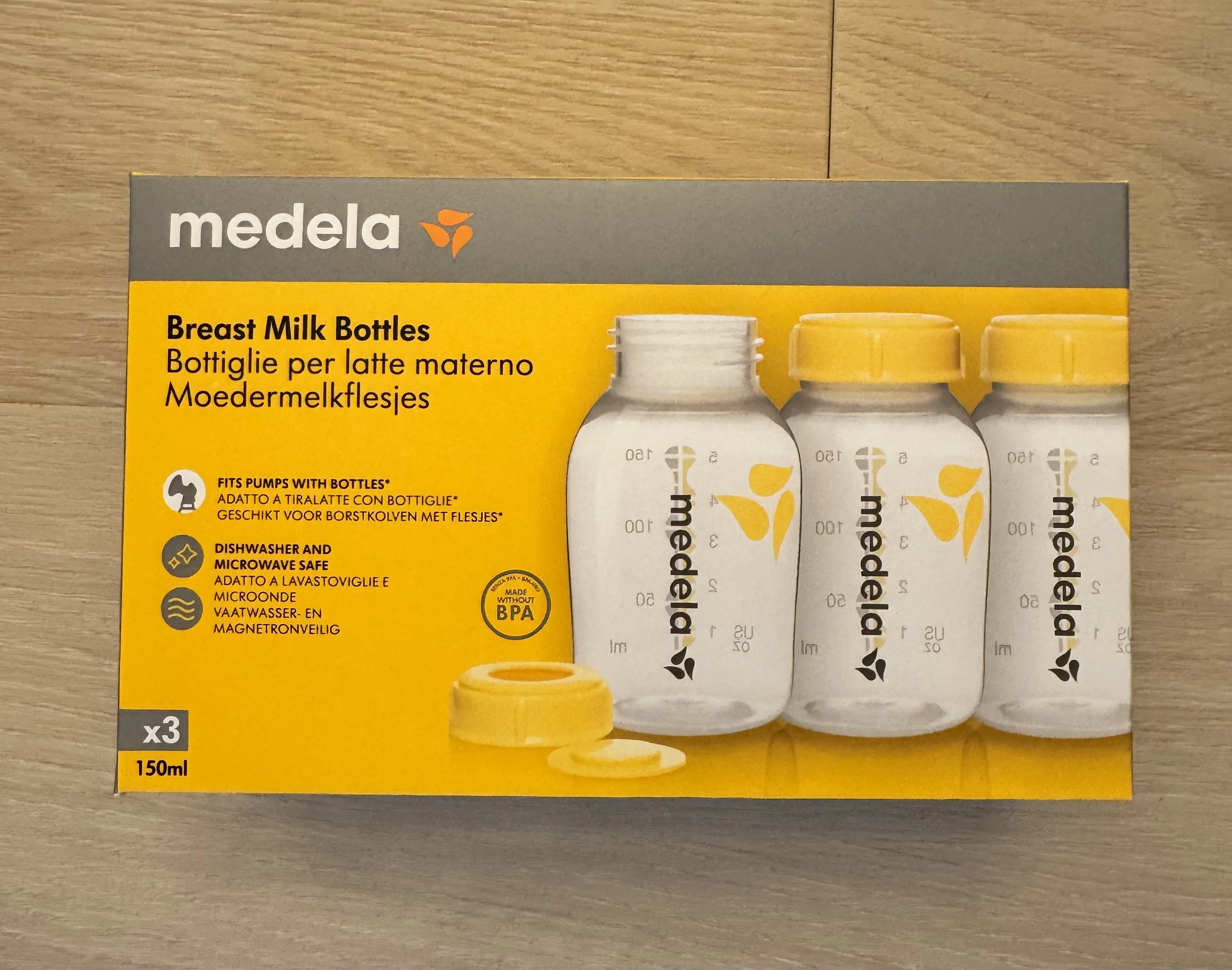 Medela moedermelk flesjes set van 3x150ml - Tempimagellhlej - 800.0796