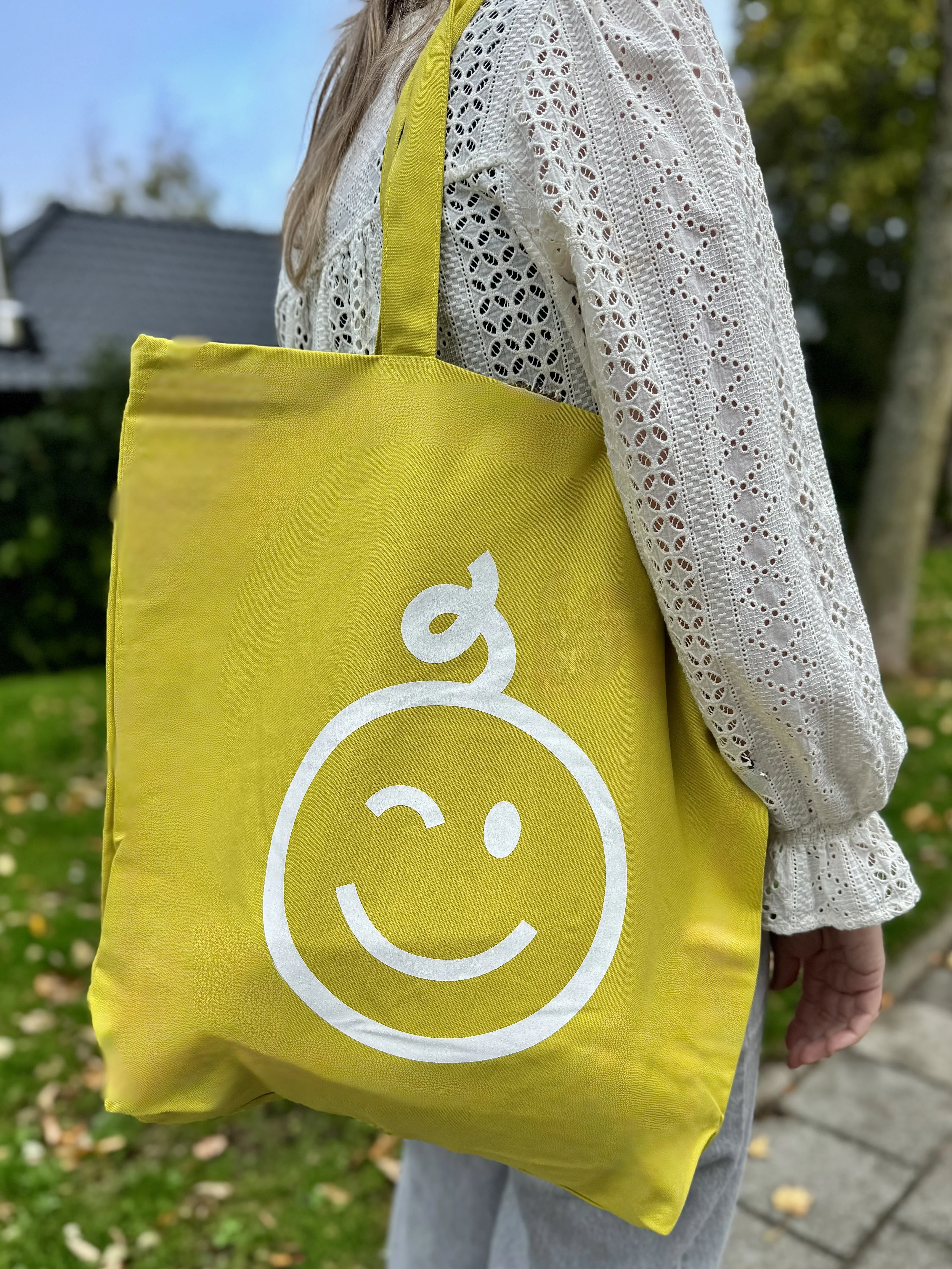 Kraamwinkel shopper 'Lime/witte baby' - Tempimagetuoivh - kwt05