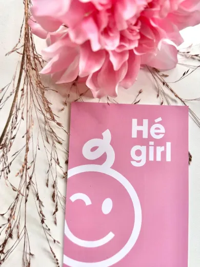 Kraamwinkel kaart 'H&eacute; girl' - 5538b712 acc2 46b6 a7cb 3a3ce16ddc49 - kwk02