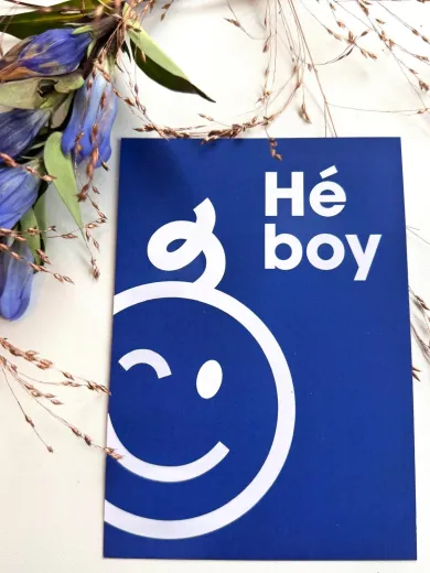 Kraamwinkel kaart 'H&eacute; boy' - 8e96b565 c8a7 459d b573 0f223ae15d5f - kwk01