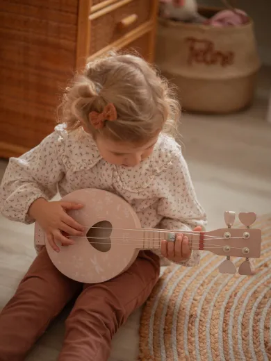 Label Label banjo roze - Llwt 04328 5420067904328 label label pink wooden banjo 01 - 5420067904328