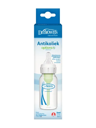Dr.Brown's natural flow option+ smalle fles 120ml plastic 0+maanden - Sb41005 bex r1 pkg f optionsplus narrow 4oz 120ml 1 pack 1 - SB41005-BEX
