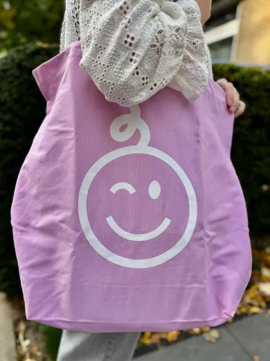 Kraamwinkel shopper 'Roze/witte baby' - Tempimage0rxd3e - kwt07
