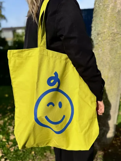 Kraamwinkel shopper 'Lime/blauwe baby' - Tempimage3qwmao - kwt06