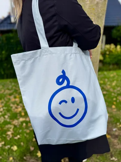 Kraamwinkel shopper 'Blauw/donkerblauwe baby' - Tempimage6e7v8o - kwt02