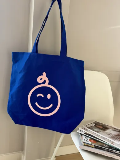 Kraamwinkel shopper 'Donkerblauw/roze baby' - Tempimageg3wifi - kwt14