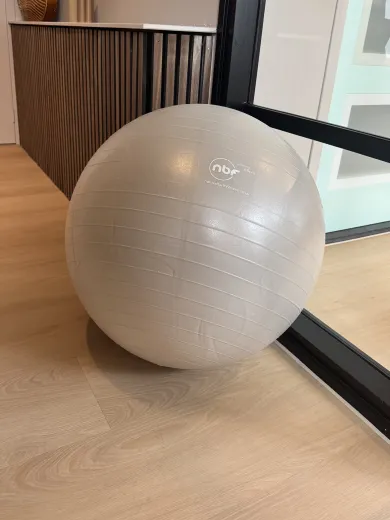 Geboortebal 65 cm zilver - Tempimageojrimt - bbzilv65