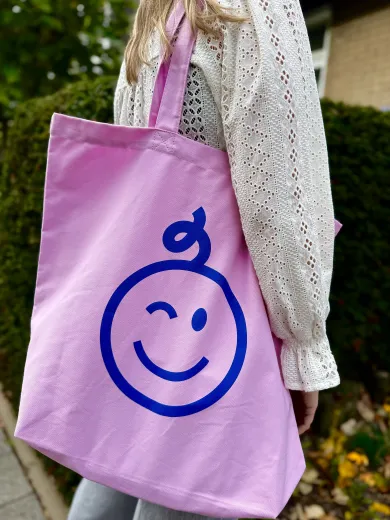 Kraamwinkel shopper 'Roze/blauwe baby' - Tempimagevkl1dq - kwt08